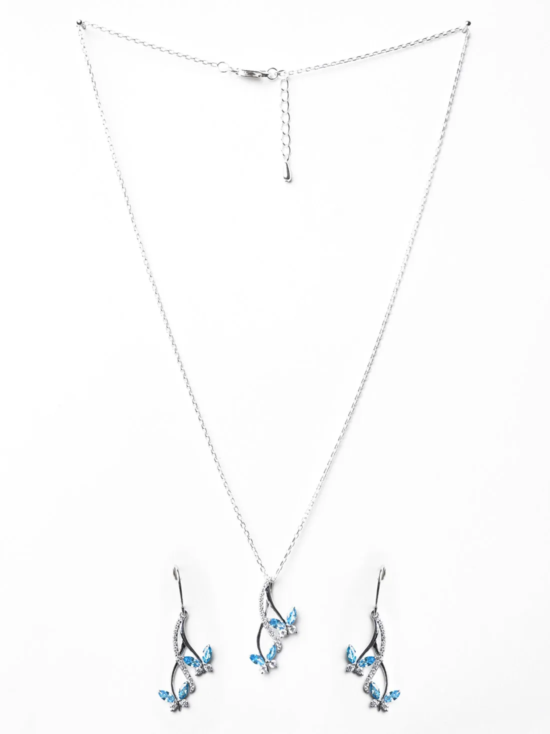Silver Butterfly Jewellery Set
