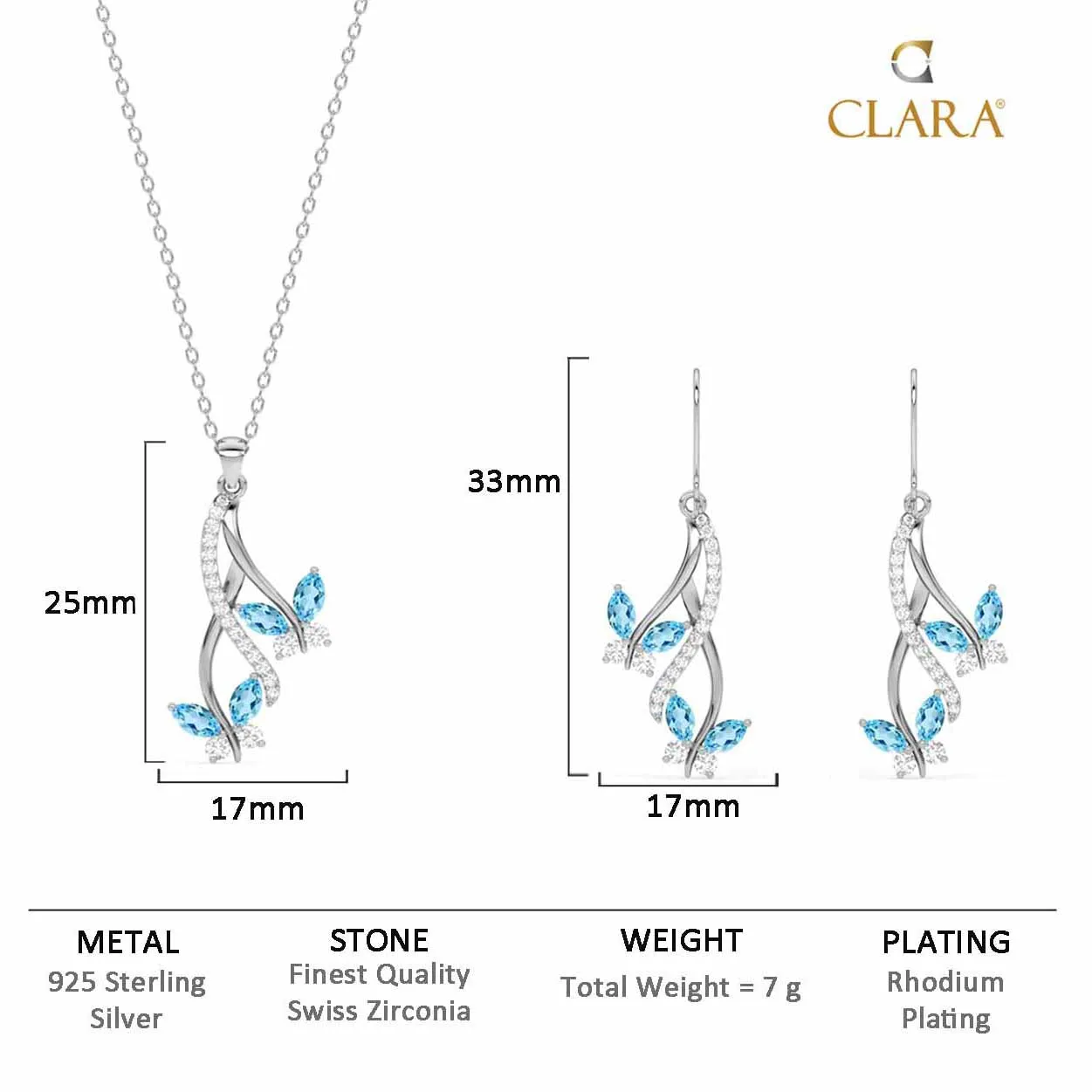 Silver Butterfly Jewellery Set
