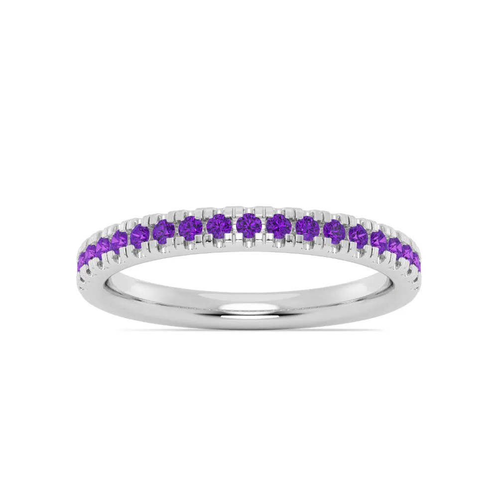 Smyth Jewelers Stackable Pav Amethyst Ring