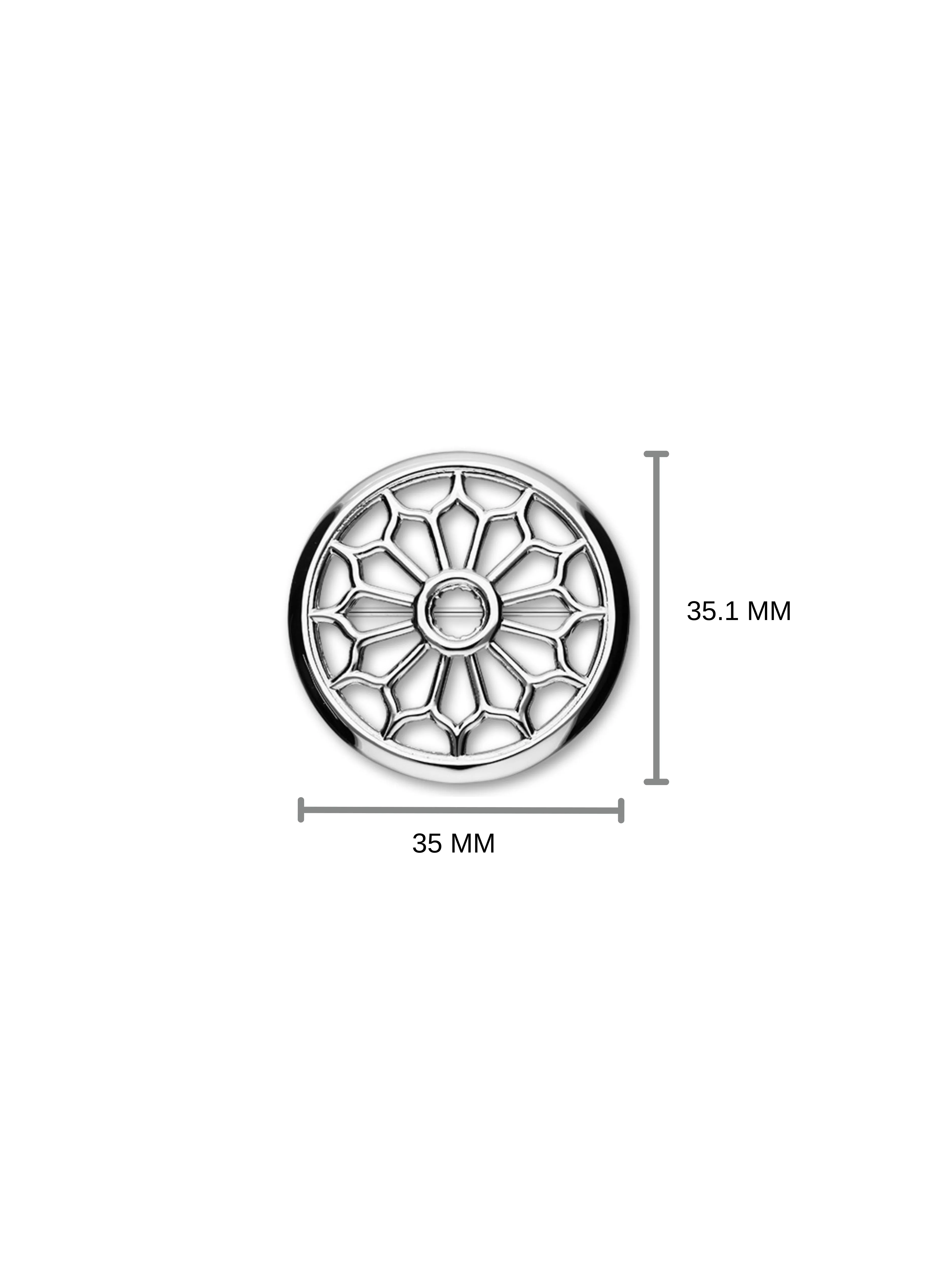 St Magnus Silver Brooch B613