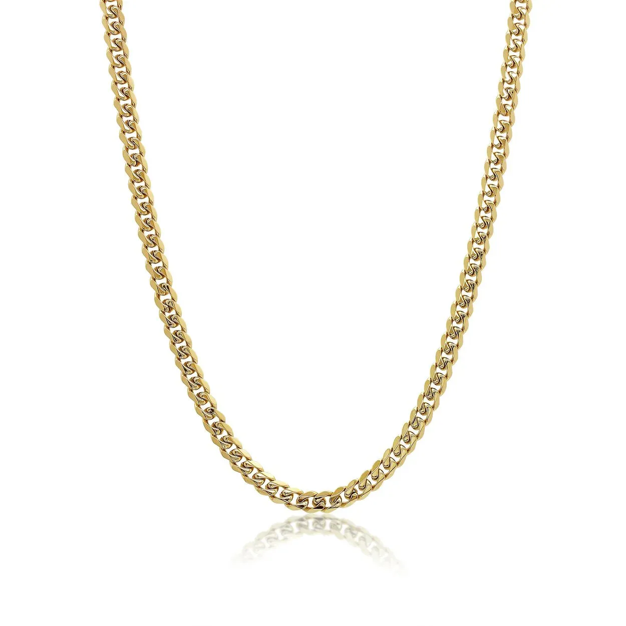 Stainless Steel 6mm Curb Necklace