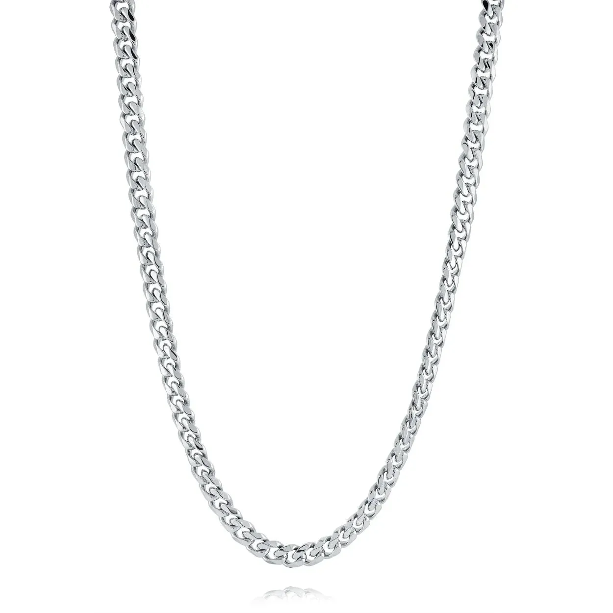 Stainless Steel 6mm Curb Necklace