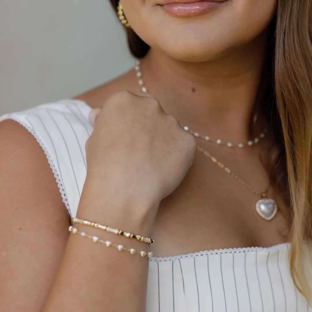 Sweetheart Pearl Necklace