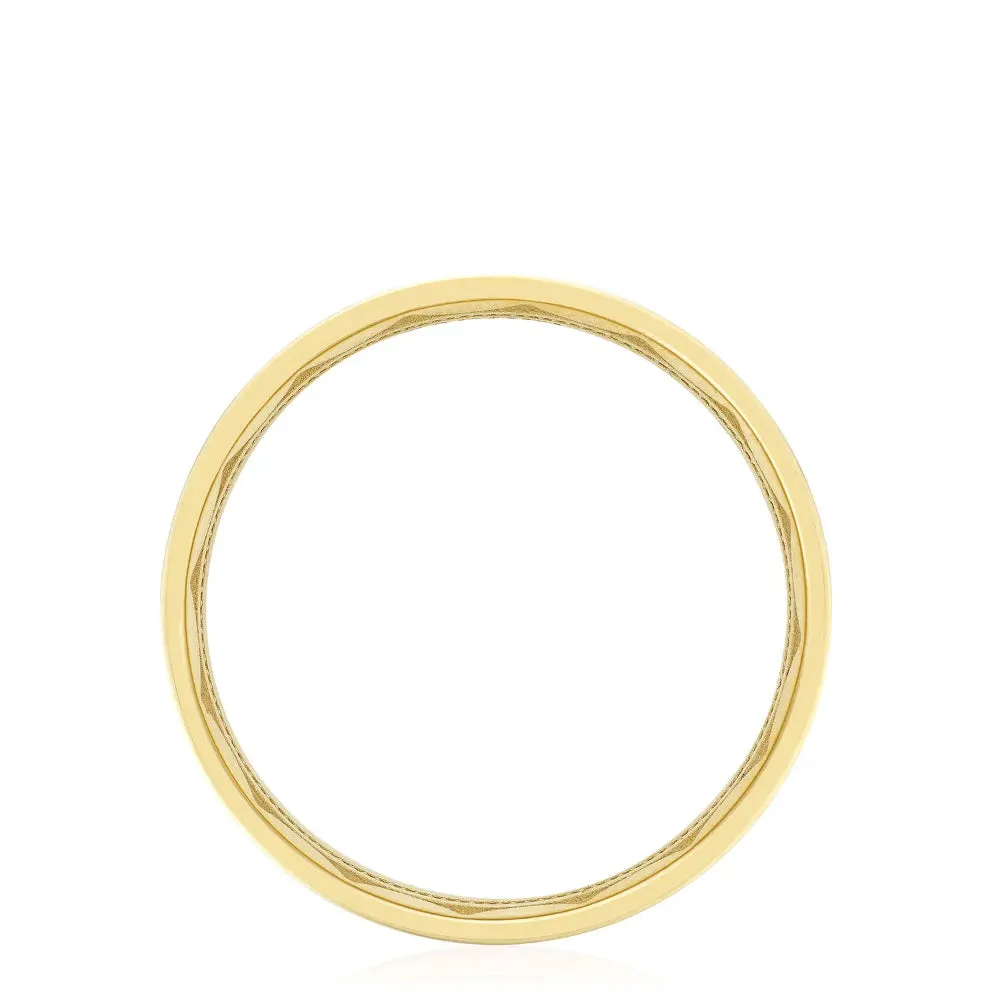 Tacori 18Y Classic Flat Mens Wedding Band in High Polish