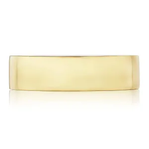 Tacori 18Y Classic Flat Mens Wedding Band in High Polish
