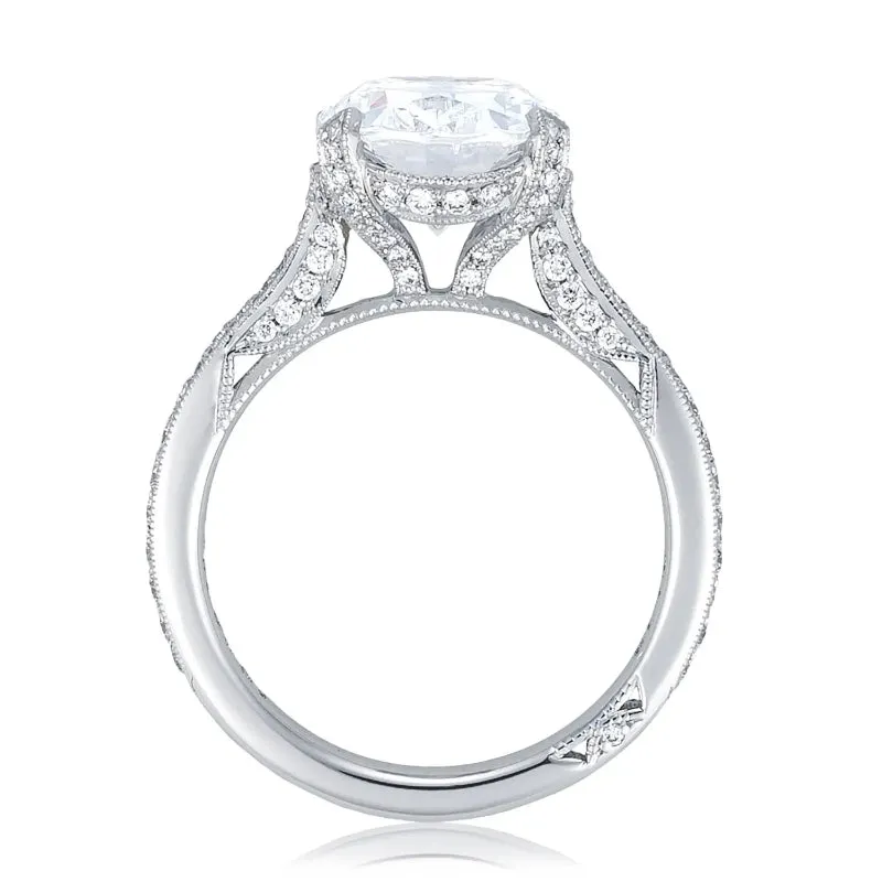 Tacori  RoyalT Platinum Oval Solitaire Engagement Ring