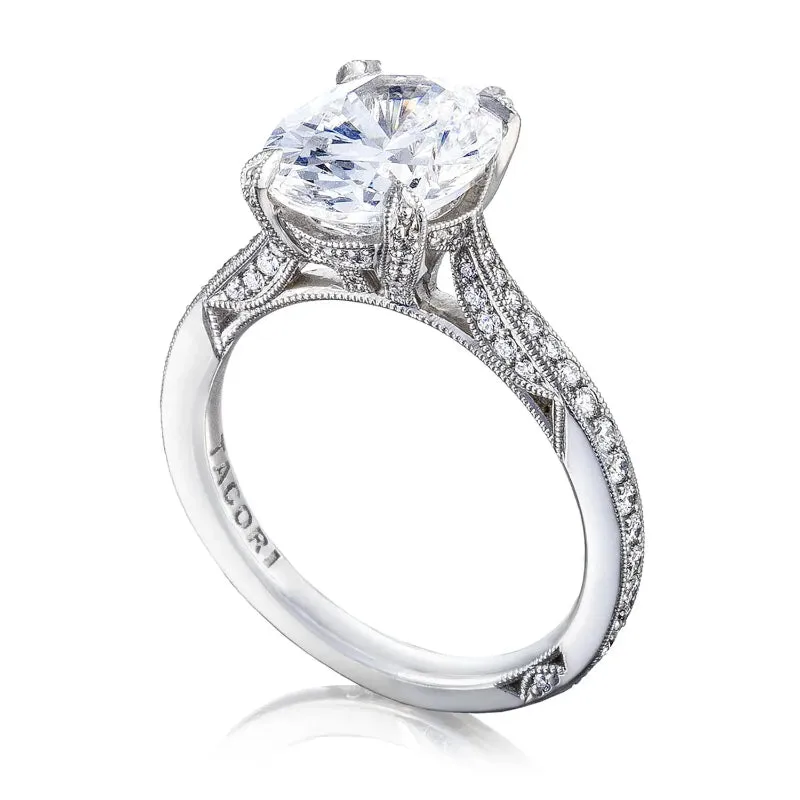 Tacori  RoyalT Platinum Oval Solitaire Engagement Ring