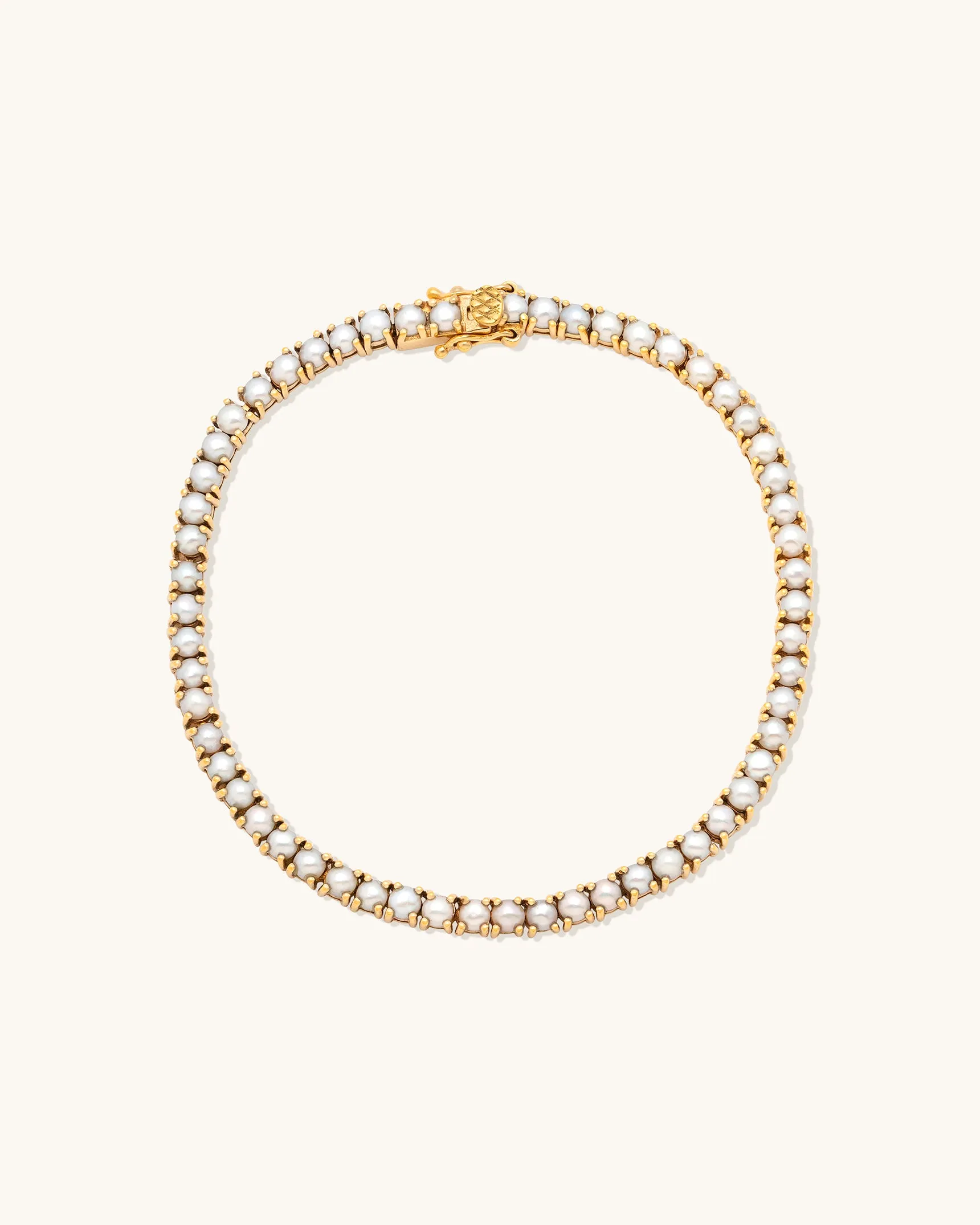 Tennis Pearl Bracelet