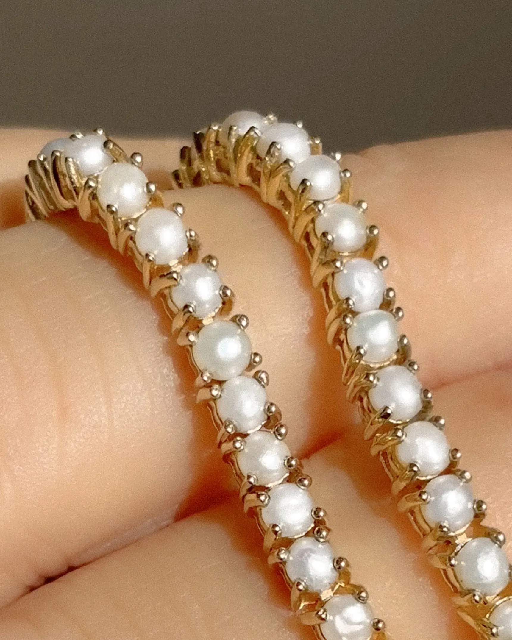 Tennis Pearl Bracelet