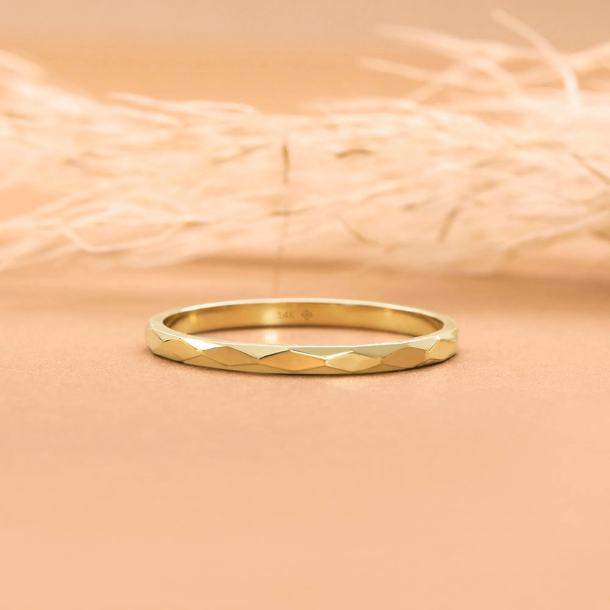 Textured Wedding Band, Debbie