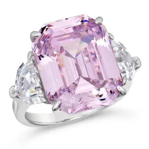 The Hamptons Cocktail Ring in Argyle Pink