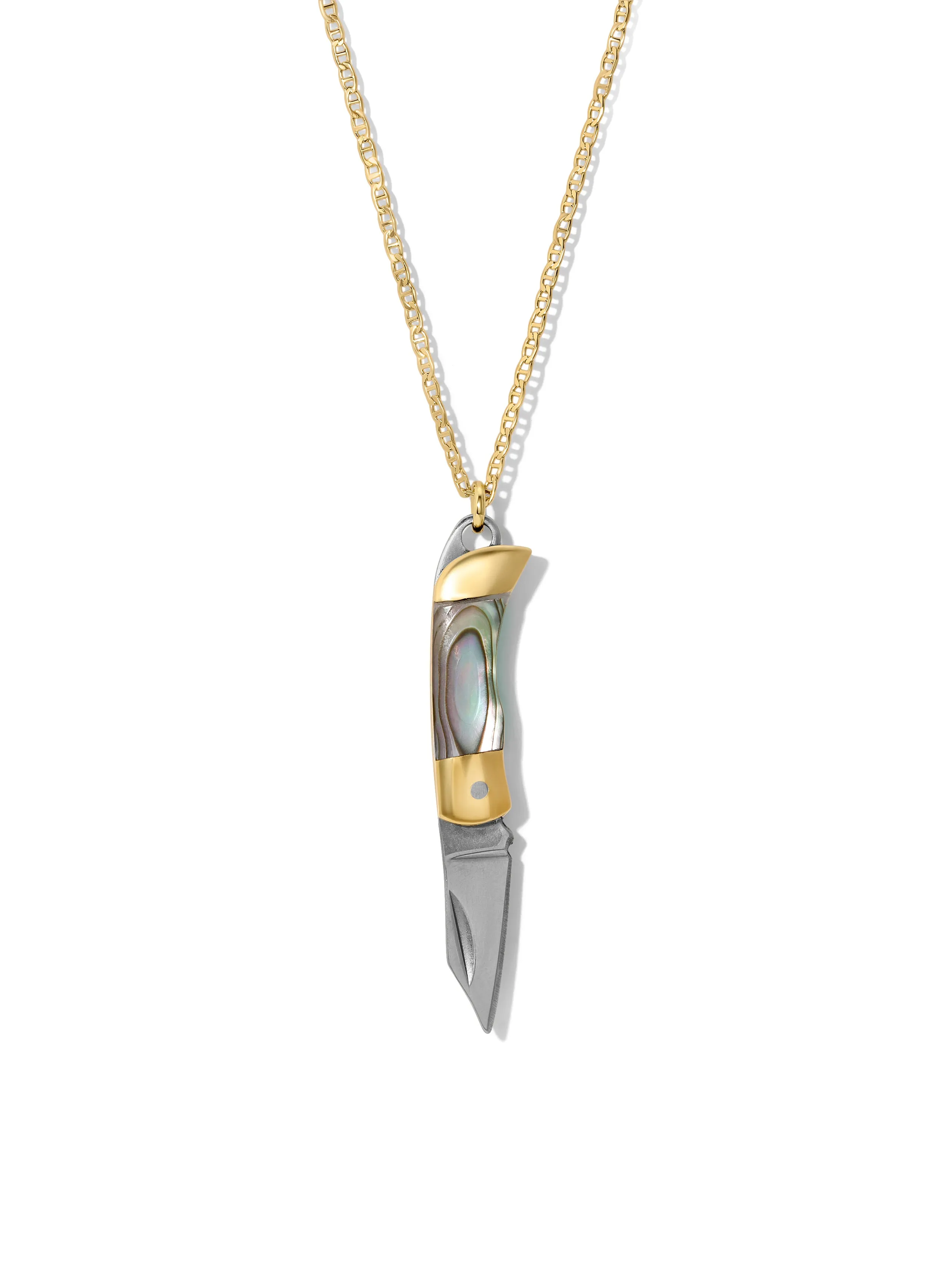 The Pocket Knife Necklace - Abalone