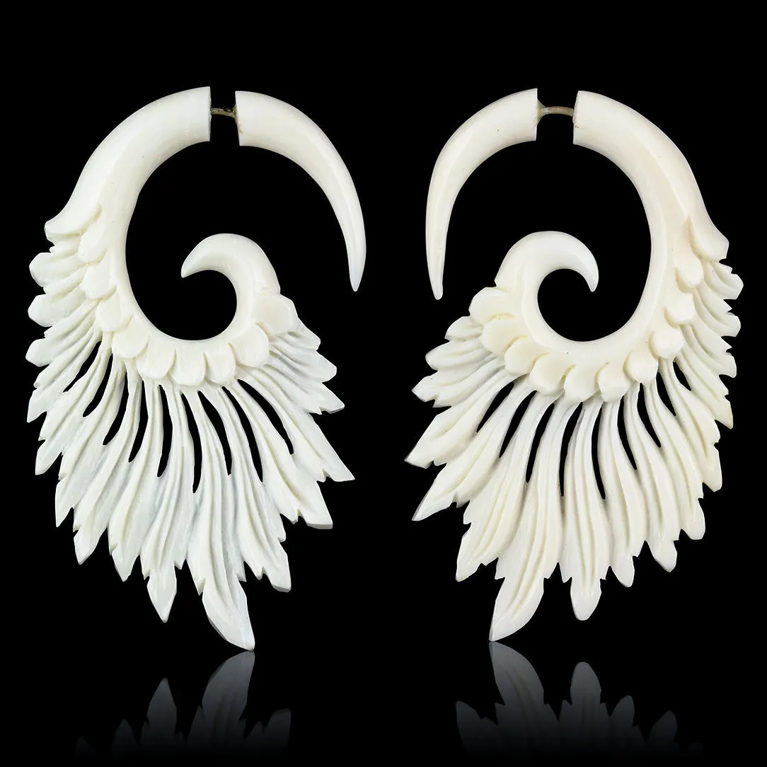 Tribal Feathers - Bone