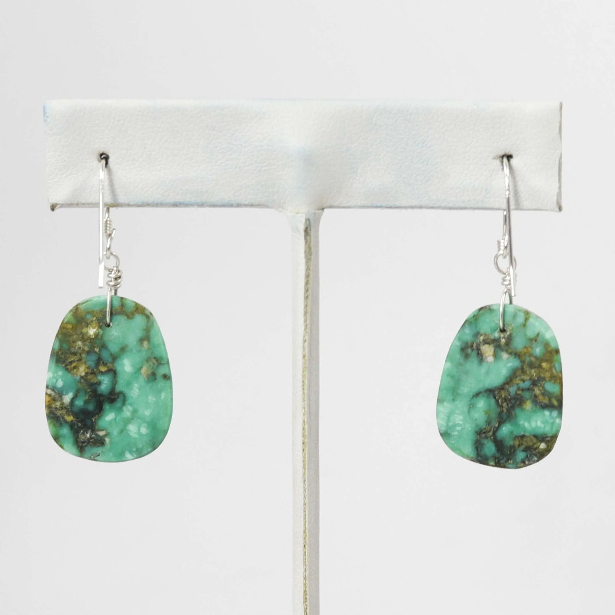 Turquoise Slab Earrings