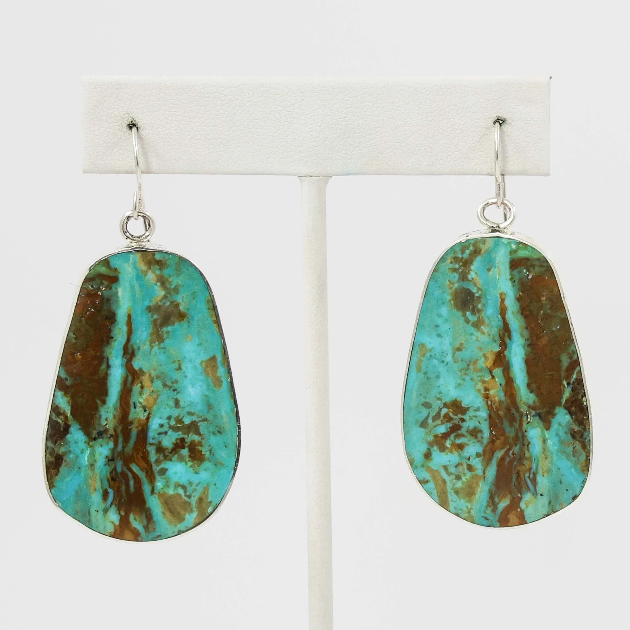 Turquoise Slab Earrings