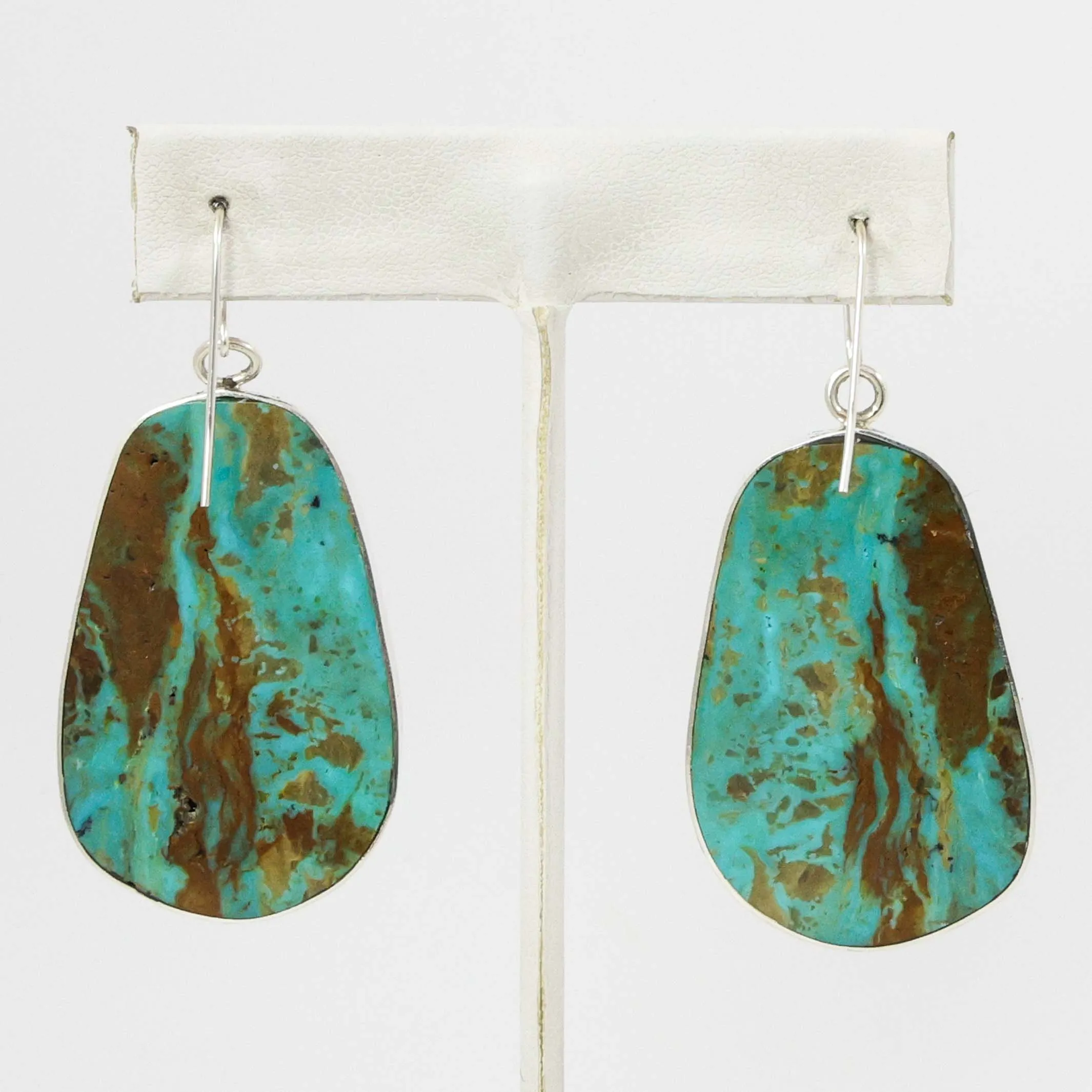 Turquoise Slab Earrings