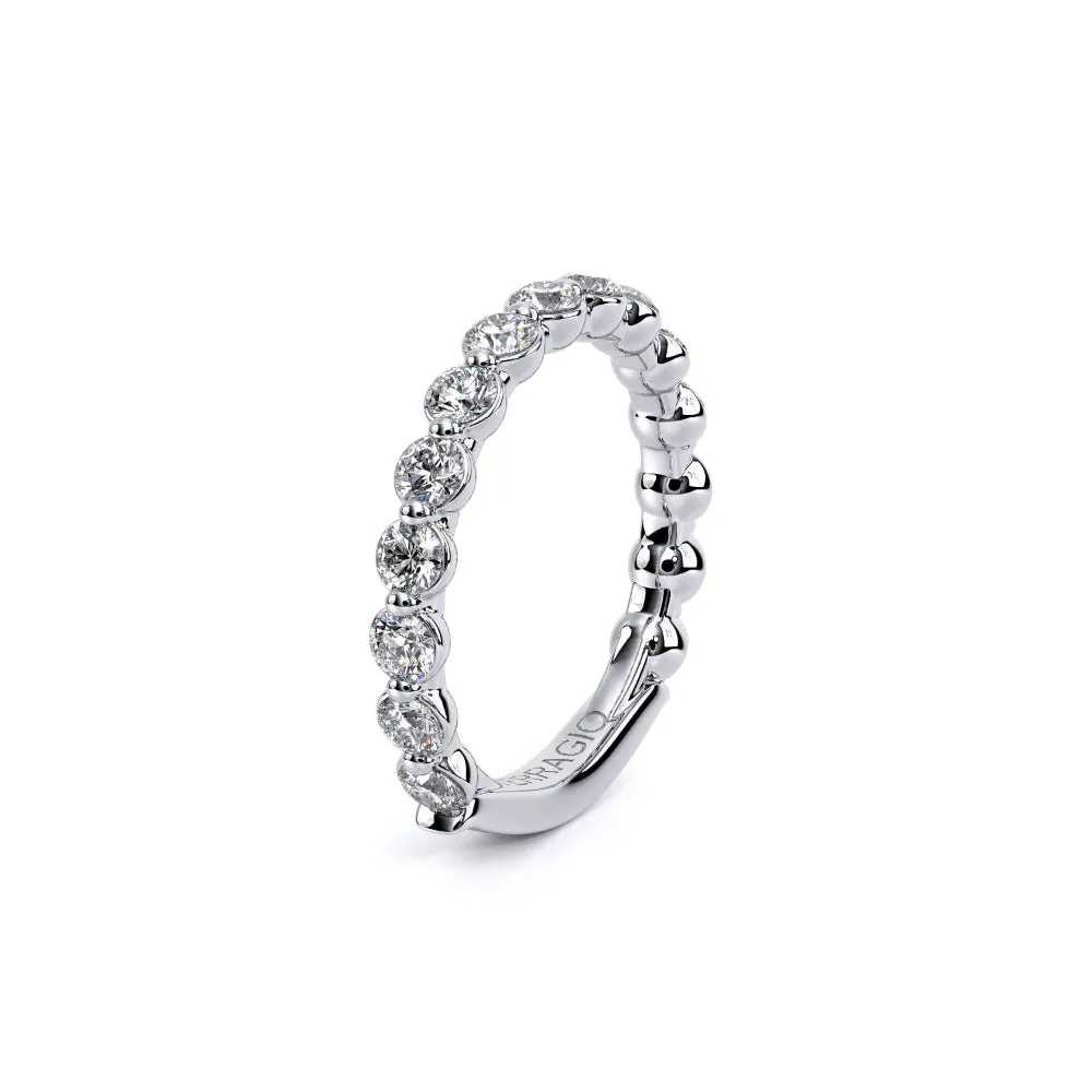 Verragio Renaissance 14k White Gold Single Prong Wedding Band