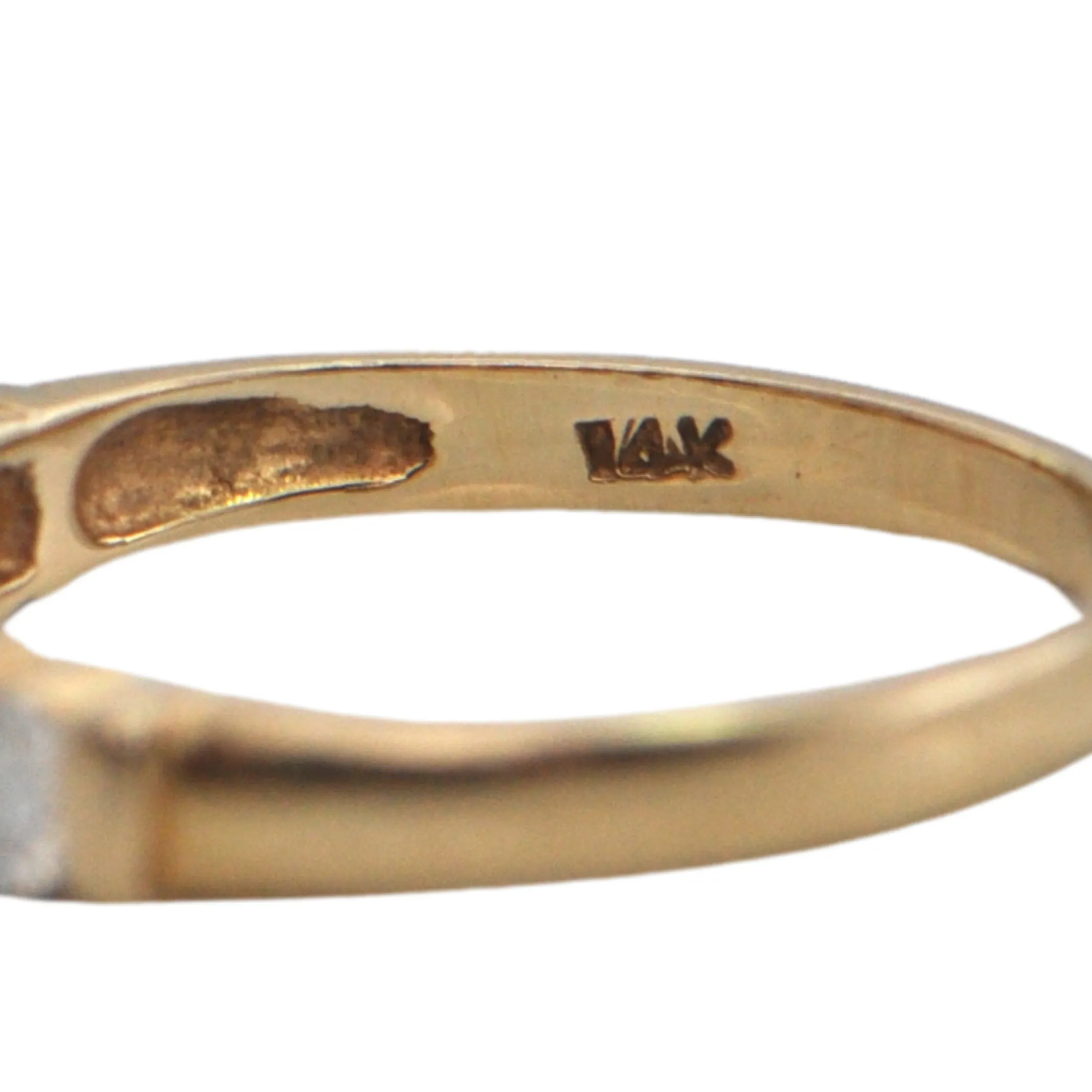Vintage Birks Diamond 14K Gold Ring