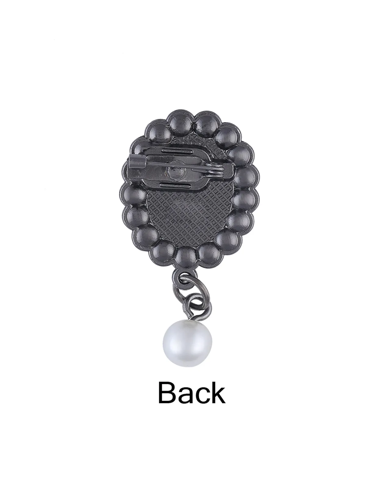 Vintage Lady Cameo Pearl Brooch Pin