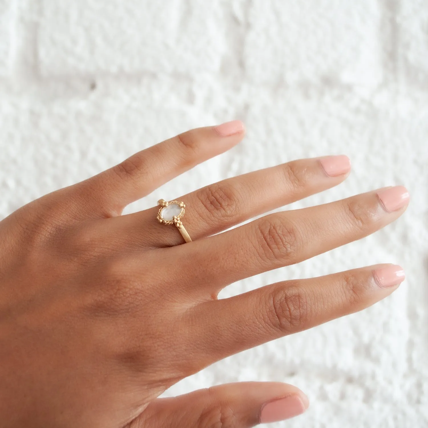White Topaz Ring