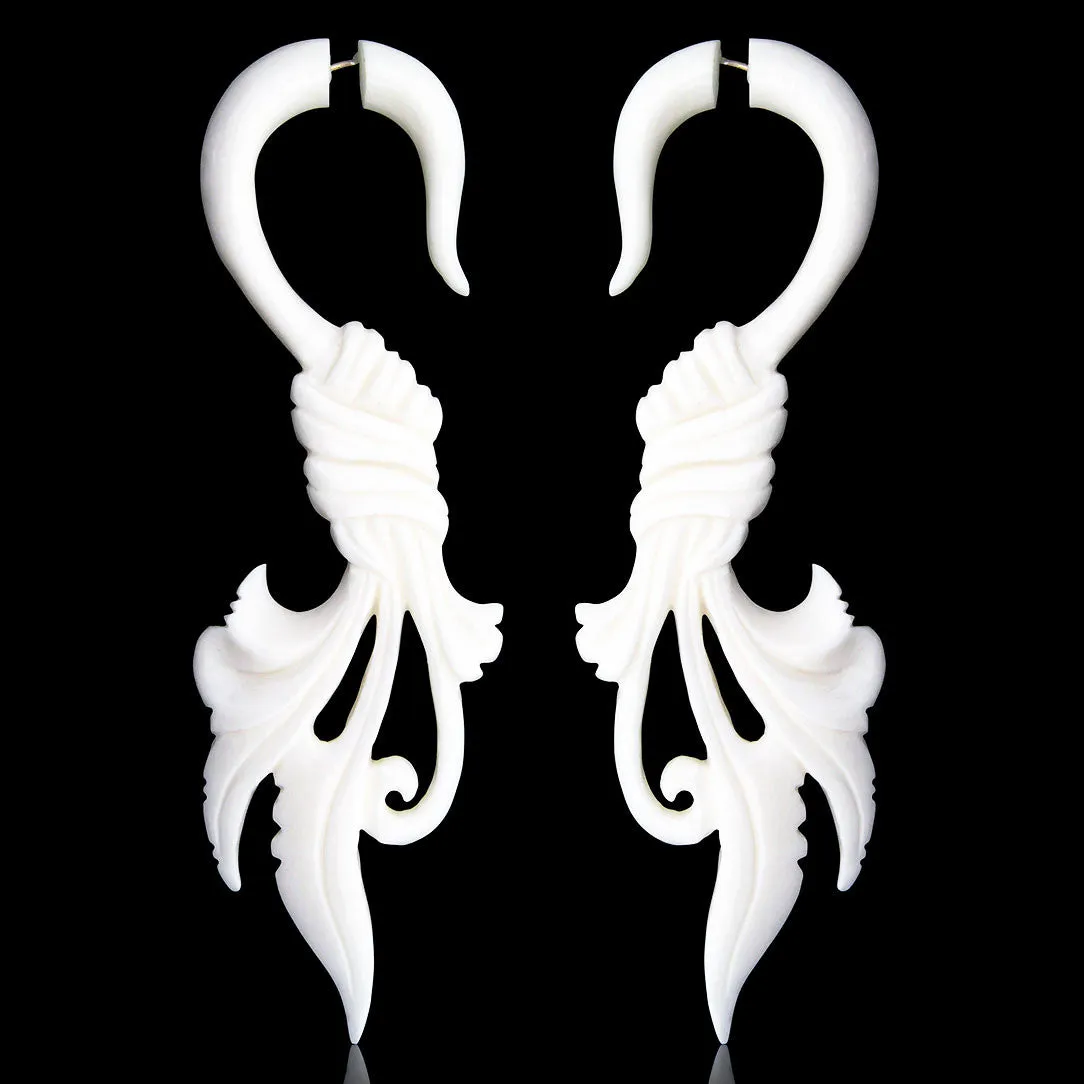 Wrapped Feathers - Bone